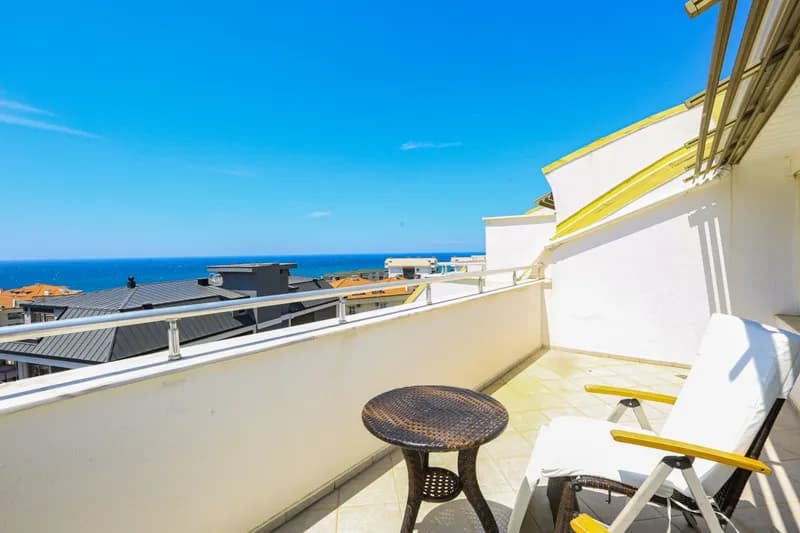 Furnished Sea View 3+1 Penthouse in Alanya Konaklı — photo 1