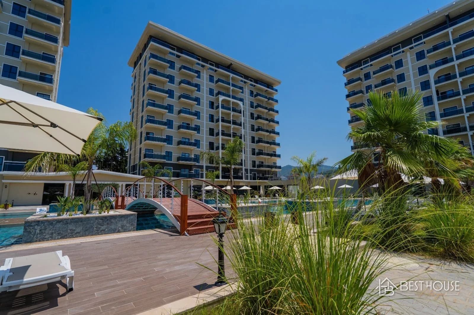 Furnished Sea View 1+1 Apartment in Alanya Demirtaş