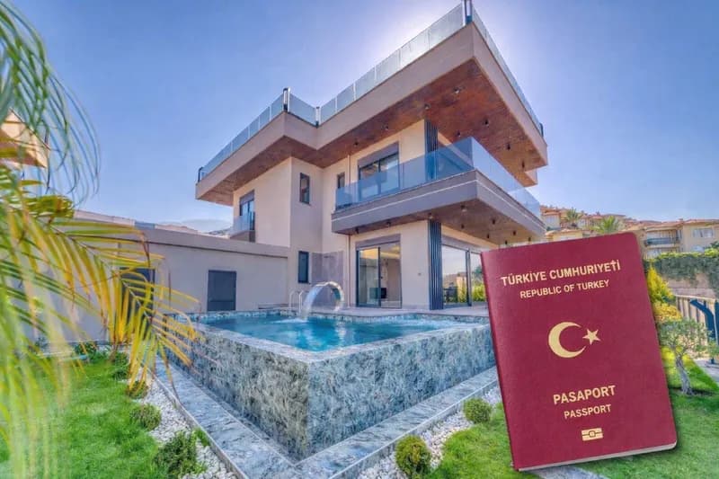 Citizenship Eligible Sea View 4+1 Villa in Alanya Kargicak — photo 1