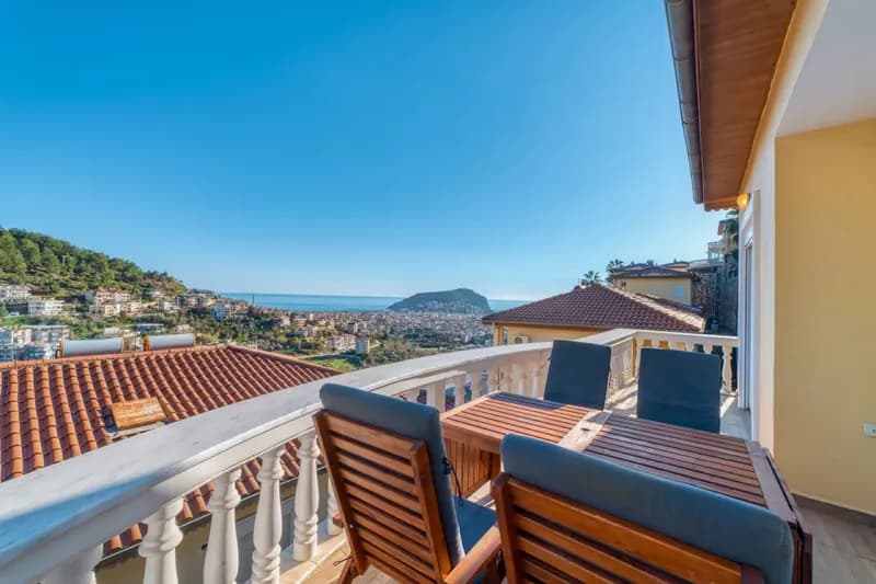 Furnished Sea View 3+1 Apartment in Alanya Tepe — photo 1