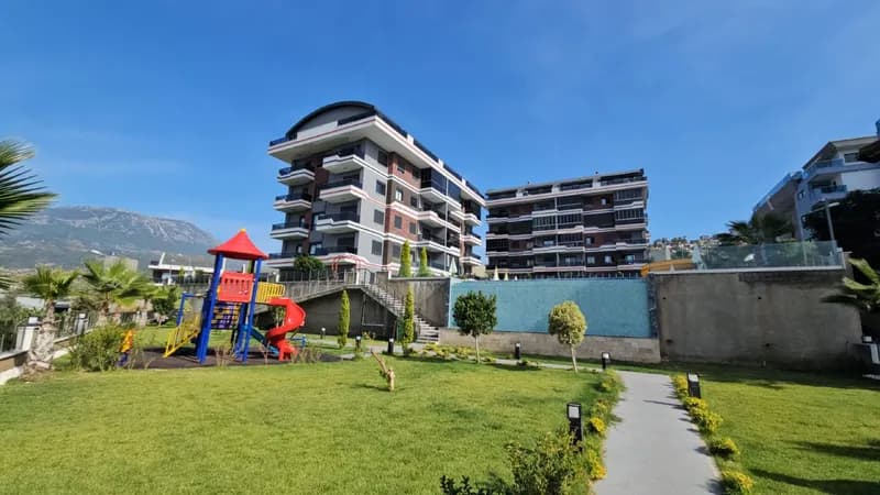Luxury 2+1 duplex penthouse with sea mountain views in kargicak alanya — photo 1