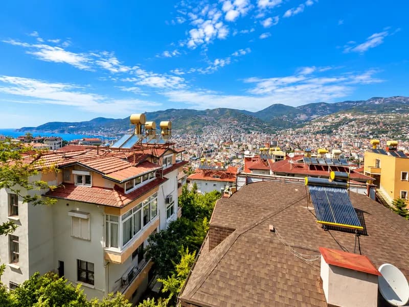 Panoramic View 3+1 Apartment in Alanya Kale Çarşı — photo 1